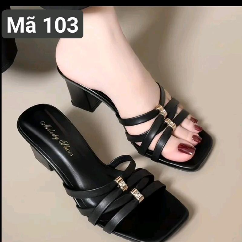 gót 5p mũi vuông dây mảnh GiàY Nữ 3