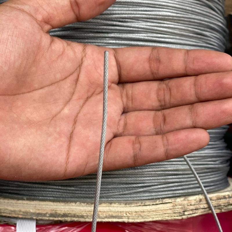 Kawat seling full baja lapis PVC 1,5 mm 10 meter Termurah di kualitasnya 1