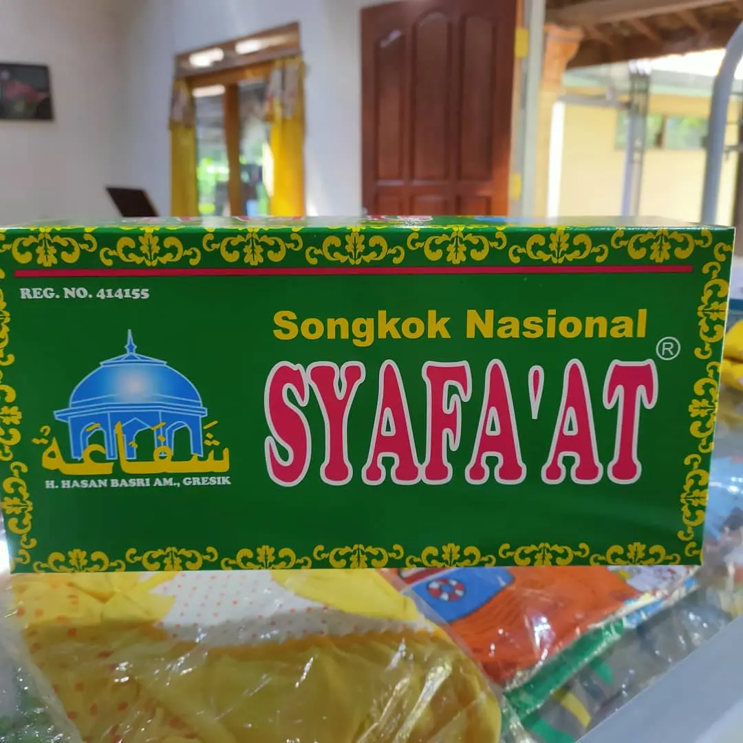 Peci/songkok syafaat hitam polos tinggi 9cm