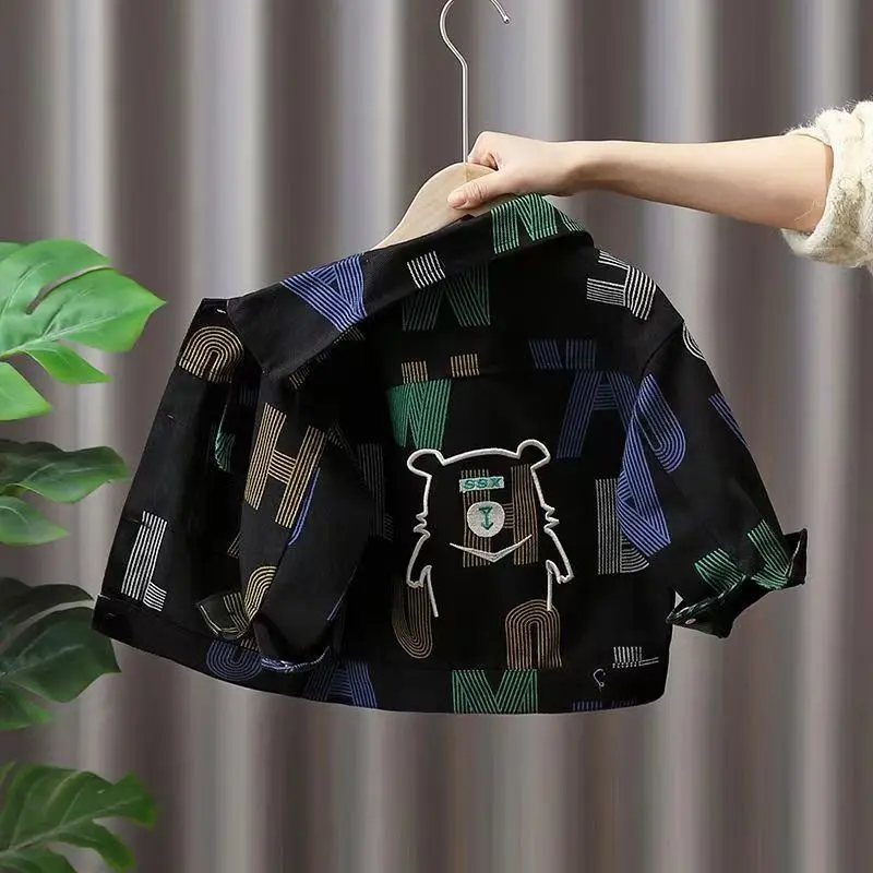 Áo khoác denim thời trang mới cho bé trai
