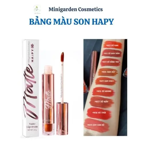 Son Hapy siêu lì lâu trôi 3.5ml- Phiên bản son Roses mẫu mới 3