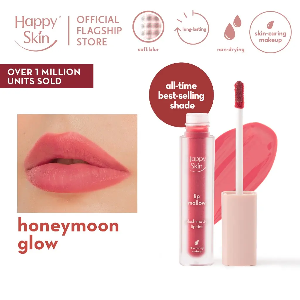 Happy Skin Lip Mallow Tint in Honeymoon Glow