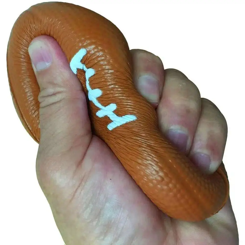 Bóng Chống Căng Thẳng Fidget Cho Trẻ Em, Bóng Bầu Dục Màu Nâu, Giải Phóng Áp Lực Văn Phòng, Bóng Thông Hơi Bouncy, Đồ Chơi Giảm Căng Thẳng Giảm Stress Toy