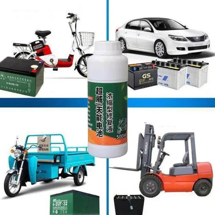 500ml  Cairan Baterai Perbaikan Baterai Cairan Baterai Solusi Air Untuk Aki Mobil Dan Aki Motor Baterai Activator Air Baterai Universal Air Batre 8