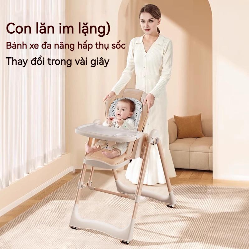 Ghế ăn dặm cao cấp đa năng,Có thể điều chỉnh độ cao, chất liệu an toàn, có thể gấp gọn, tựa lưng có thể điều chỉnh portable  high ghế  ăn Voi 6