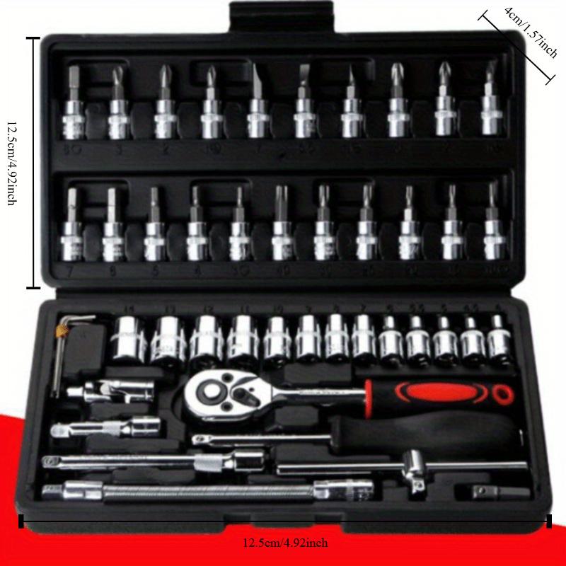 46 Piece Set Wrench Combination Socket Head Automobile Maintenance Tool Socket Wrench Combination Hardware Tool 1