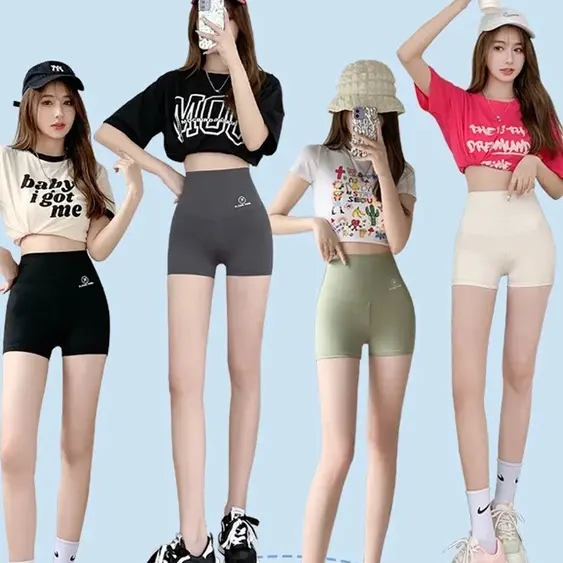 2025 Shark Pants Thin Belly Contraction Anti-Exposure Large Size Bottoming Safety Shorts Womenswear Lingerie Comfort Basic Minimalist Women Comfortable Fit