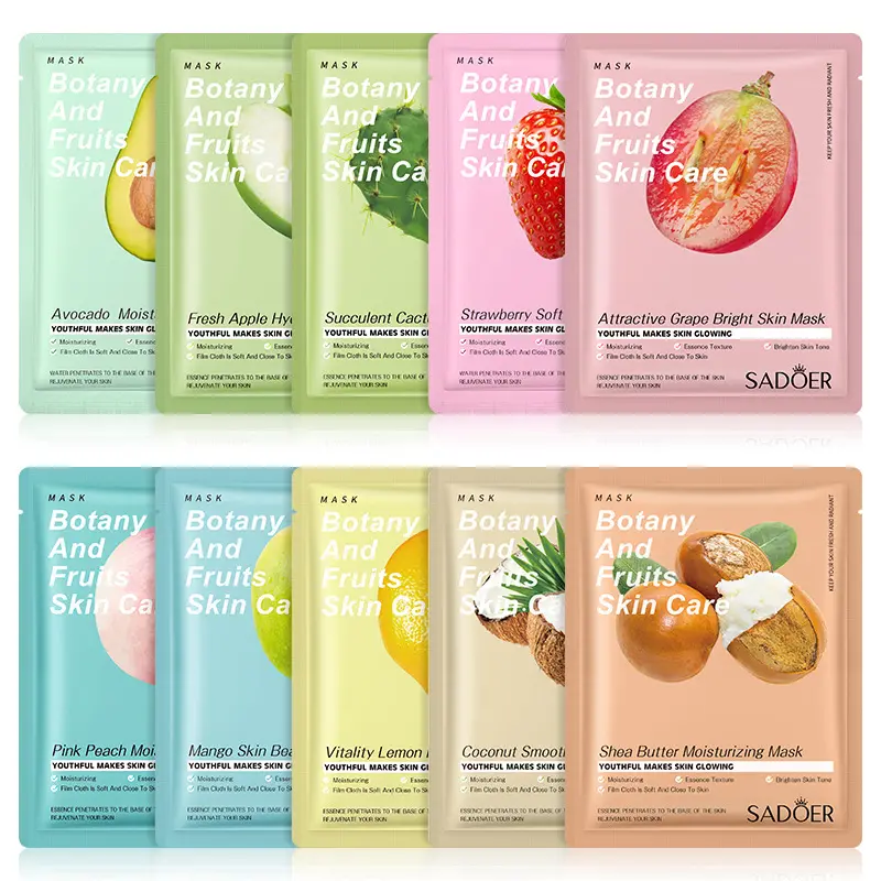 Mặt nạ dưỡng ẩm và nuôi dưỡng, Sadoer Plant Fruit, Mặt nạ bán chạy nhất, Vitamin cho da mặt, Làm đẹp da mặt, Mặt nạ chăm sóc da