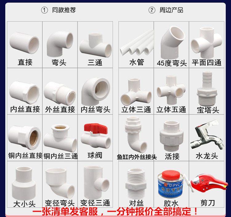 Product Introduction of Phụ Kiện Ống Cấp Nước, Vòi Bán Buôn, Khuỷu Tay, Đầu Nối, Phích Cắm Van 4 Điểm, 6 Điểm, Có Sẵn Trong 20, 25, 32, 40, 50, Năm 2025 PVC 1