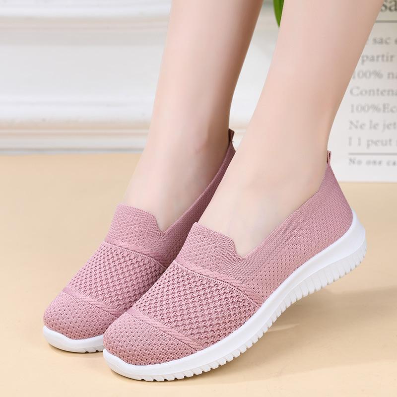 Product Introduction of Giày Nữ, Thiết Kế Đặc Biệt, Hàng Mới Về, Ngoại Cỡ, Chất Liệu Flyknit Thoáng Khí, Giày Đế Bằng, Thích Hợp Đi Làm, Bề Mặt Lưới, Mỏng, Phong Cách Đi Chơi 12