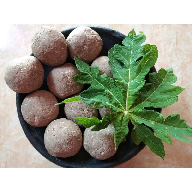 15 Butir Tanah Liat Bulat penghilang rasa pahit daun pepaya 0