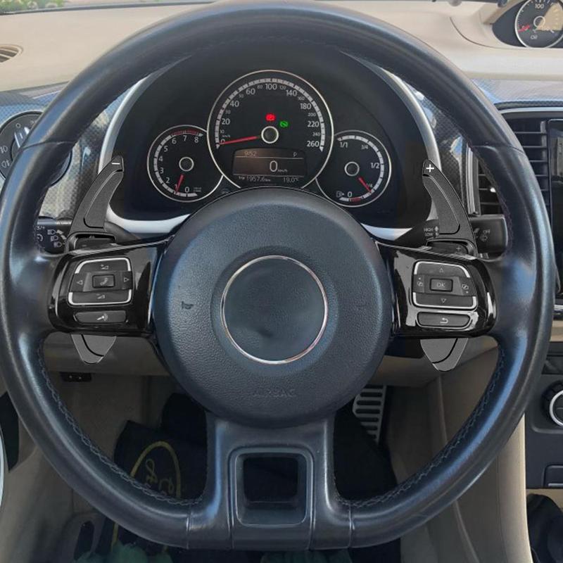 Product Introduction of Car Steering Wheel Paddle Shift Extension Cover, Aluminum Alloy Car Steering Wheel Paddle Shift Extension Cover, Car Accessories for VW Golf 5 6 MK6 GTI R Jetta MK5 Passat B6 B7 CC Sharan Tiguan 6