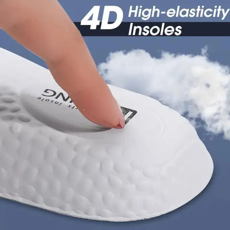 Miếng Lót Giày Tăng Chiều Cao, 4D, Chất Liệu Silicon, Đàn Hồi Cao, Thích Hợp Chạy Bộ Và Thể Thao, Giảm Sốc, Y4G3 Nhung 2