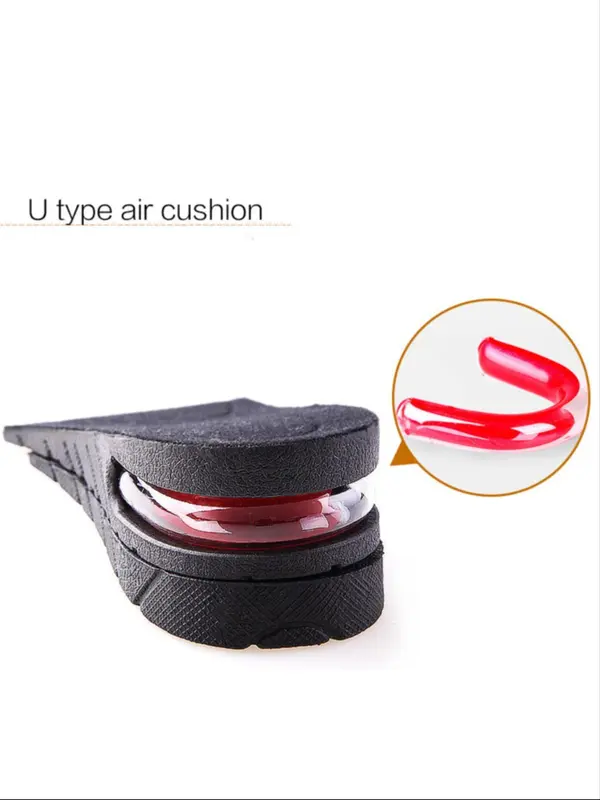 2024 New Summer Invisible Height Designer Increasing Insoles, Air Cushion Half-cushion Shock-absorbing Heightening Insoles, Invisible Heightening Pad, Removable Portable Comfort Height Increasing Insole 2