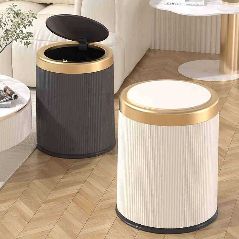 Product Introduction of Light luxury high-end trash can,Large capacity household with lid 0