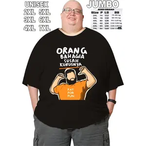 Jk Max Bb 165 Kg Kaos Jumbo Big Size Dewasa Susah Kurus nya  2XL Sampai 10XL Pria Dan Wanita Bahan Semi Katun Combed 24s Distro Oblong