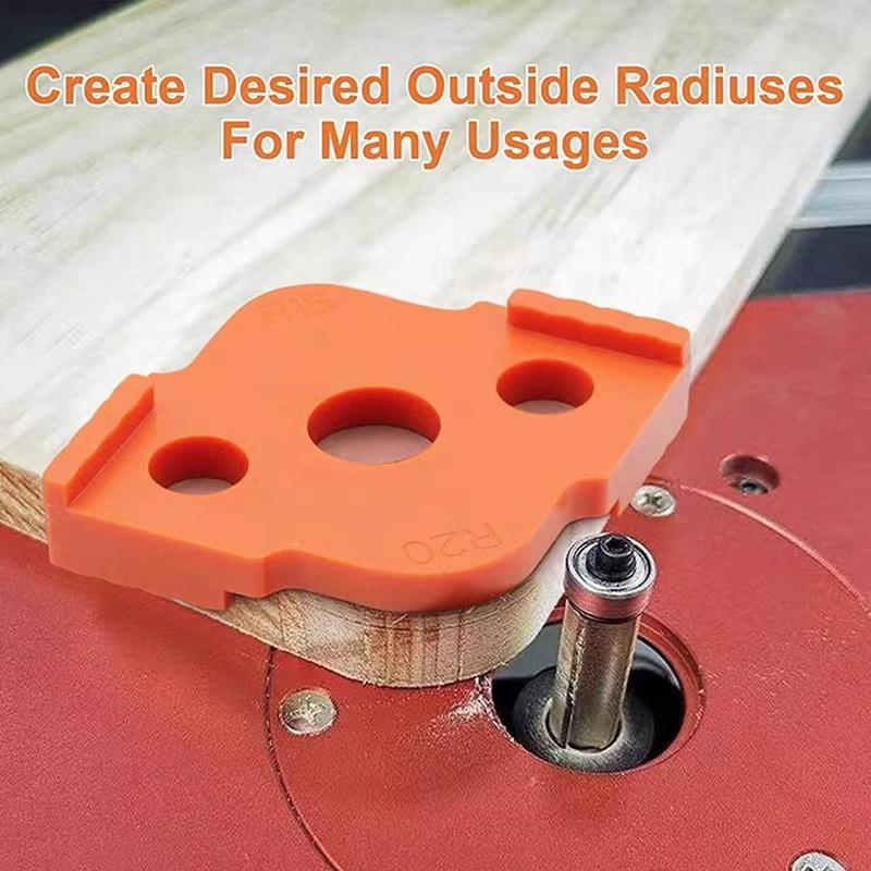Woodworking R-corner Trimming Template, Semi-round Quick Positioner, Engraving Machine Trimming Machine Woodworking Round Corner Positioner 3