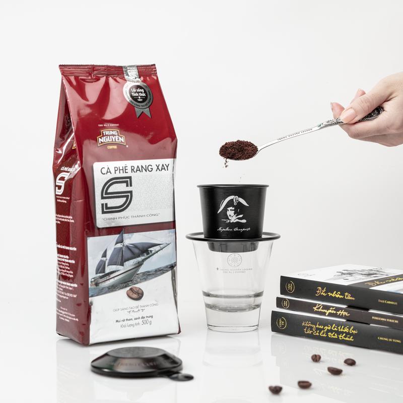 Cà phê rang xay S Chinh phục - Trung Nguyên Legend - Bịch 500gr Cafe đắng cà phê xay coffee grounds