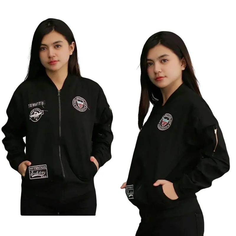 jaket bomber jaket wanita tartan modist 0