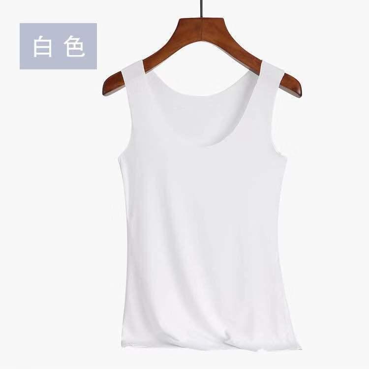 Áo Vest Lụa Lạnh Không Đường May, Đồ Lót Nữ Mùa Hè, Phong Cách Hàn Quốc, Dây Mỏng, Thích Hợp Cho Học Sinh Nữ 5