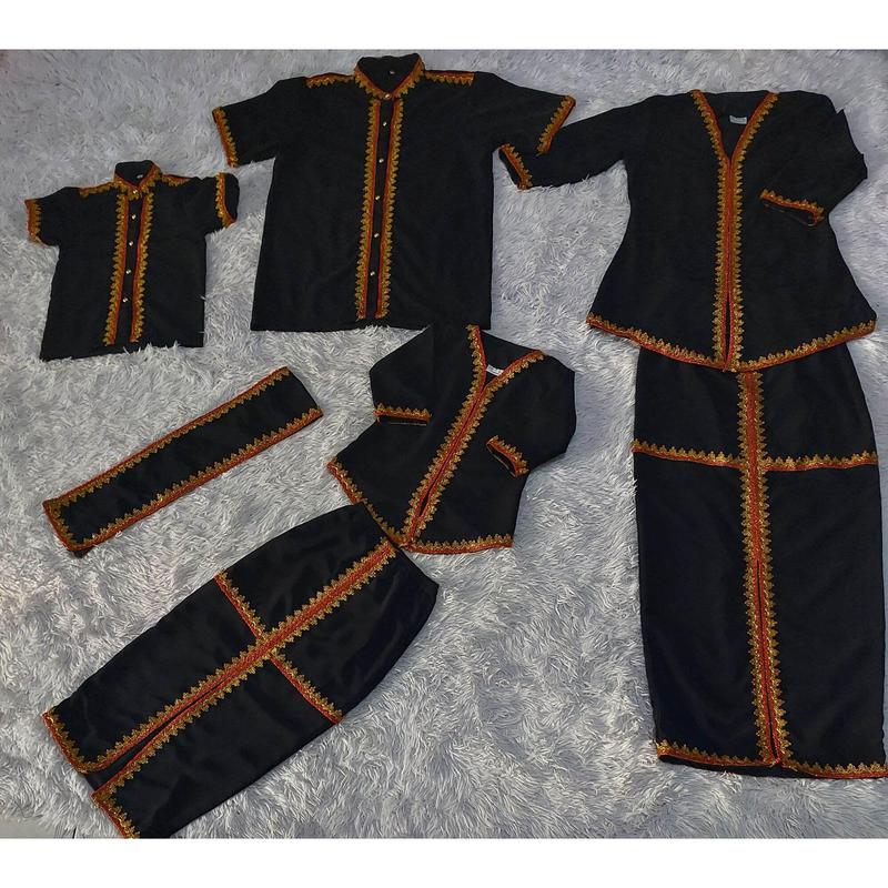 Traditional Sabah Kadazan/Dusun Clothing Set One FAMILY/ Sabah/Borneo Ethnic Clothing 2