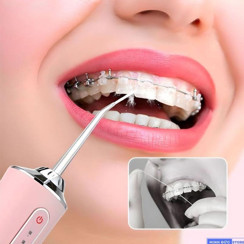 Product Introduction of Máy Tám Nước Cầm Tay Vệ Sinh Răng Miệng Cao Cấp 3 Chế Độ Xịt 4 Đầu Tăm 29