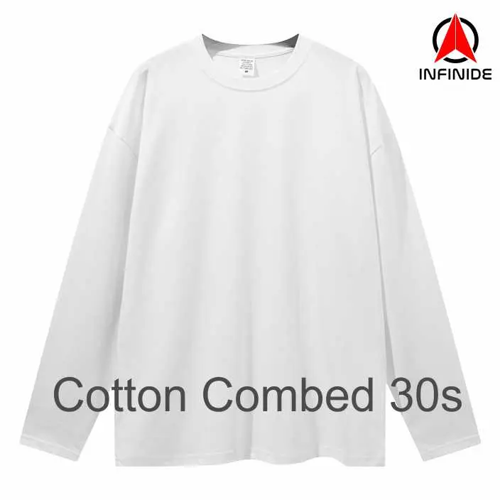 Infinide Kaos Polos PANJANG Cotton Combed 30s Premium /   /Tangerang /  Jakarta / Bekasi Kain Pria Sablon  Harian  Distro  Baju 8