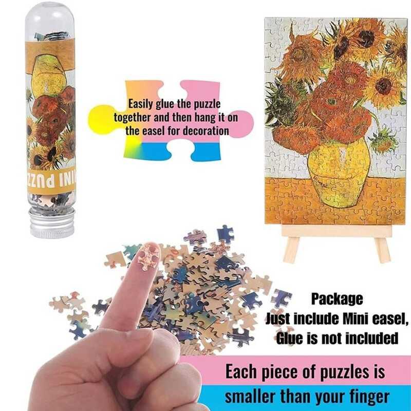 Product Introduction of 150PCS Set High Quality Puzzles Mini Gifts Puzzle Game Test Tube Oil Painting Jigsaw Adult Children 32