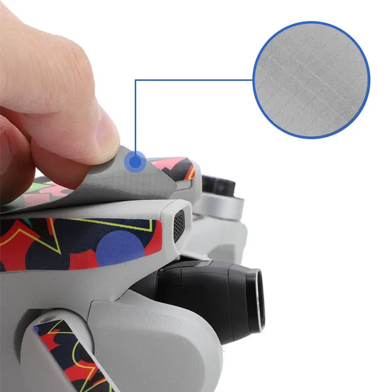 Vỏ Tương Thích Với DJI Mini 3 Máy Bay Không Người Lái Cầm Tay VOLODYMYR, Thiết Kế Rằn Ri Hiện Đại Ấm Áp, Bảo Vệ, Bền Và Độc Đáo, Bao Gồm Decal Vinyl, Dễ Dàng Áp Dụng, Loại Bỏ Và Thay Đổi Kiểu Dáng 3