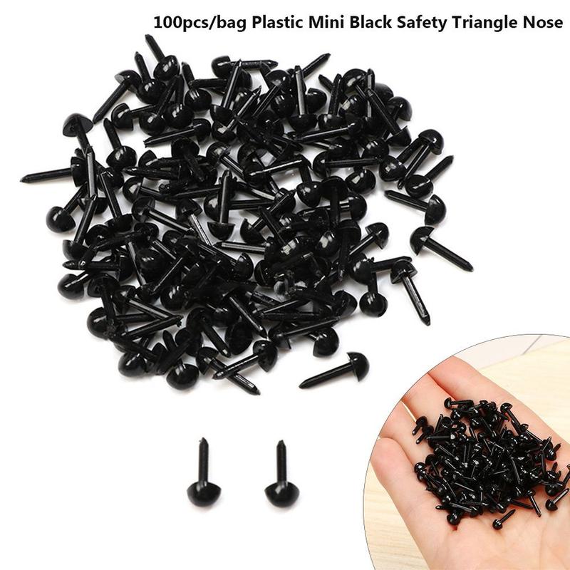 Product Introduction of Mũi Tam Giác An Toàn Nhỏ Bằng Nhựa, Toystk, 100 Cái / túi, Thích Hợp Cho Chó Teddy, Mắt Búp Bê Nhồi Bông 4,5X5,5MM, Mắt Búp Bê Nhồi Bông 17