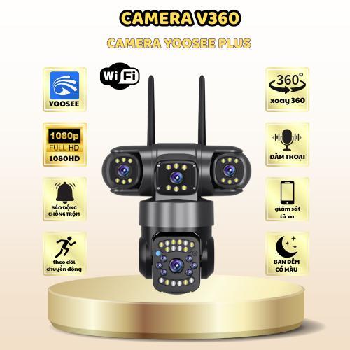   Yoosee  CCTV Camera 3 Mắt 3 Màn Hình 4 Inch plus 3 Mắt Xoay Chuyển Động Theo Dõi Nhiều Góc 