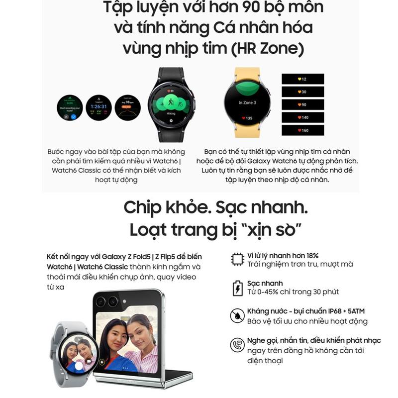 [Galaxy Watch 6]Đồng hồ thông minh Galaxy Watch 6 - Hàng chính hãng 4