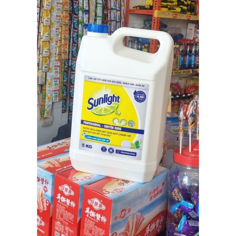  Can Nước rửa chén Sunlight 5kg hương chanh 