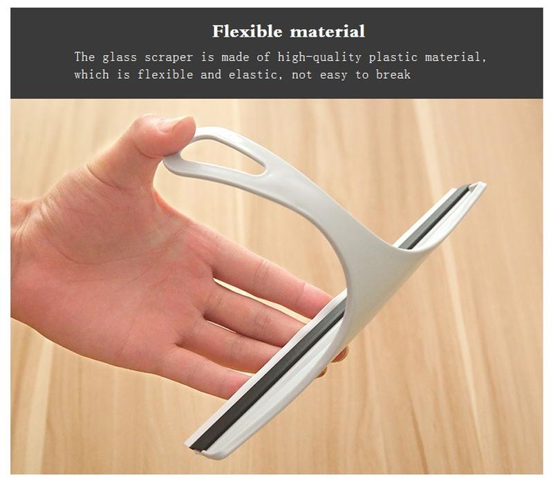 Product Introduction of Household Cleaning Bathroom Mirror Cleaner With Silicone Blade Holder Hook Car Glass Shower Squeegee Window Glass Wiper Scraper 26