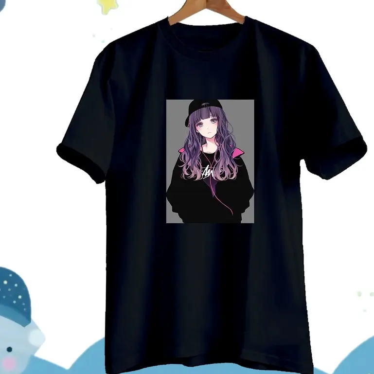 BAJU KAOS ANAK PEREMPUAN LENGAN PENDEK OVERSIZE GIRL USIA 10-13 TAHUN D404 Fashion 0
