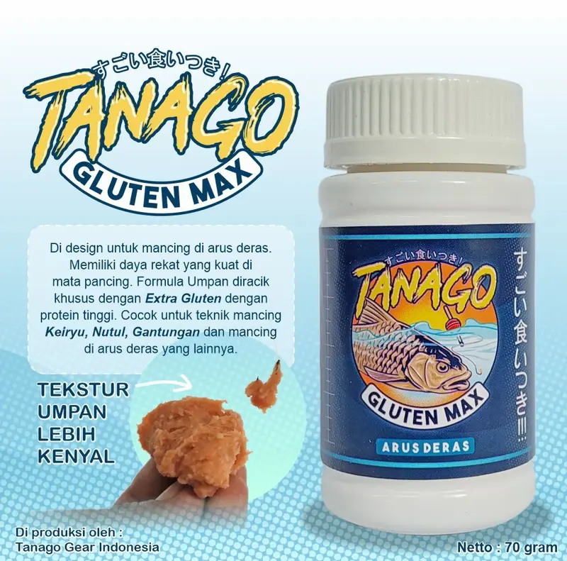 Tanago Gluten Max Arus Deras Super Gell Micro Fishing 5