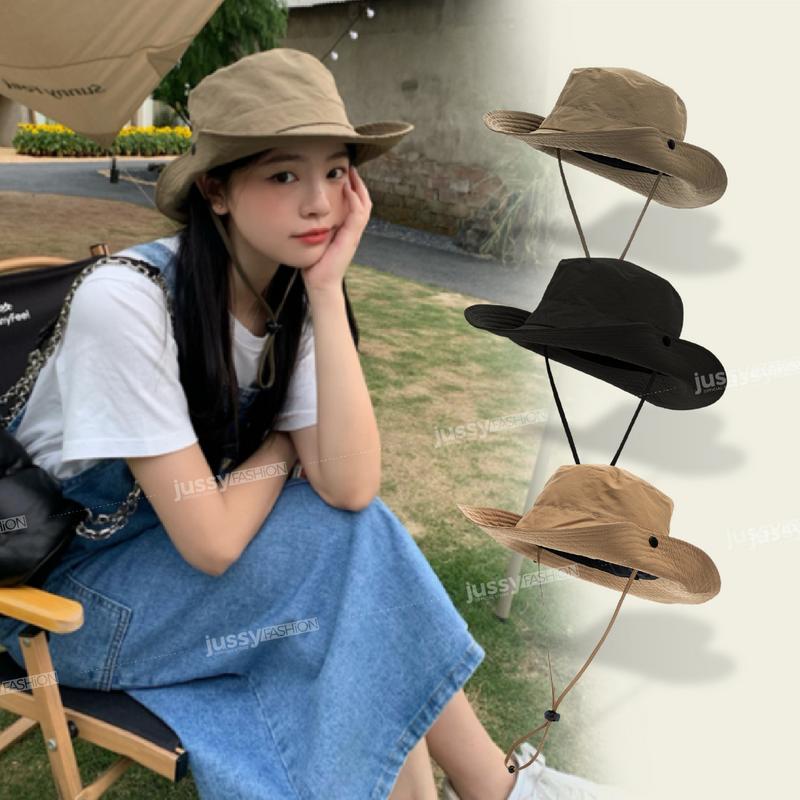 Mũ Bucket Dã Ngoại Camping JB04 Jussy Fashion Nón Tai Bèo Chất Vải Dù Không Thấm Nước