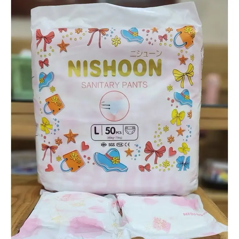 ￼[ CÓ CHE TÊN ] 100 BVS VỆ SINH QUẦN NISHOON FREESIZE TỪ 30kg-90kg  MẶC THOẢI MÁI 3