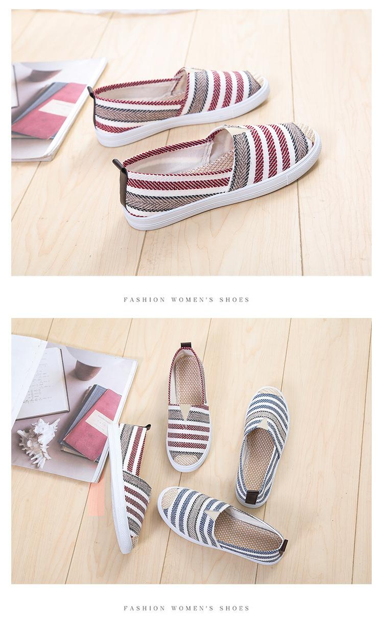 Product Introduction of Cloth shoes women's 2024 summer fashion shallow mouth women's shoes soft sole one pedal fisherman shoes casual Thomas canvas shoes women Footwear Walking Shoes Girl Slipon Comfort Parent Bedroom Tactical Bridal 18