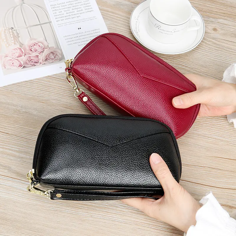 New Shell Bag Zipper Wallet Clutch Phone Bag Korean Fashion Lady Long Clutch Women's Large Capacity