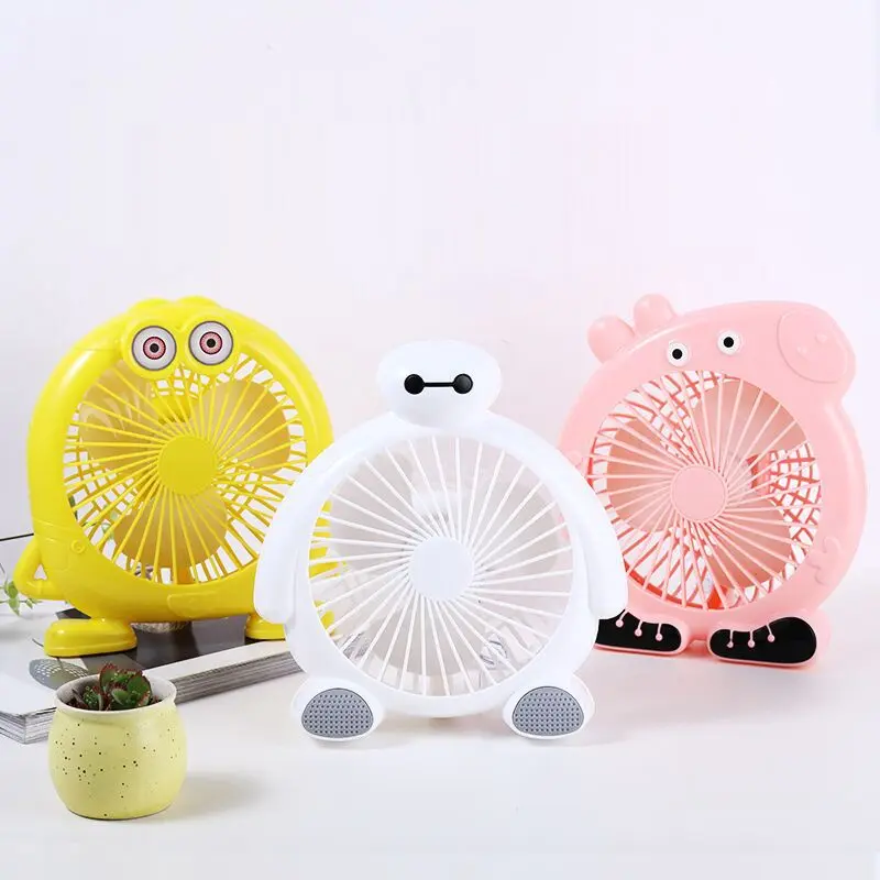 Best Seller Todax Kipas Angin Karakter Meja Portable Mini Fan Karton Lucu Listrik Desk Fan Karakter Terbaik
