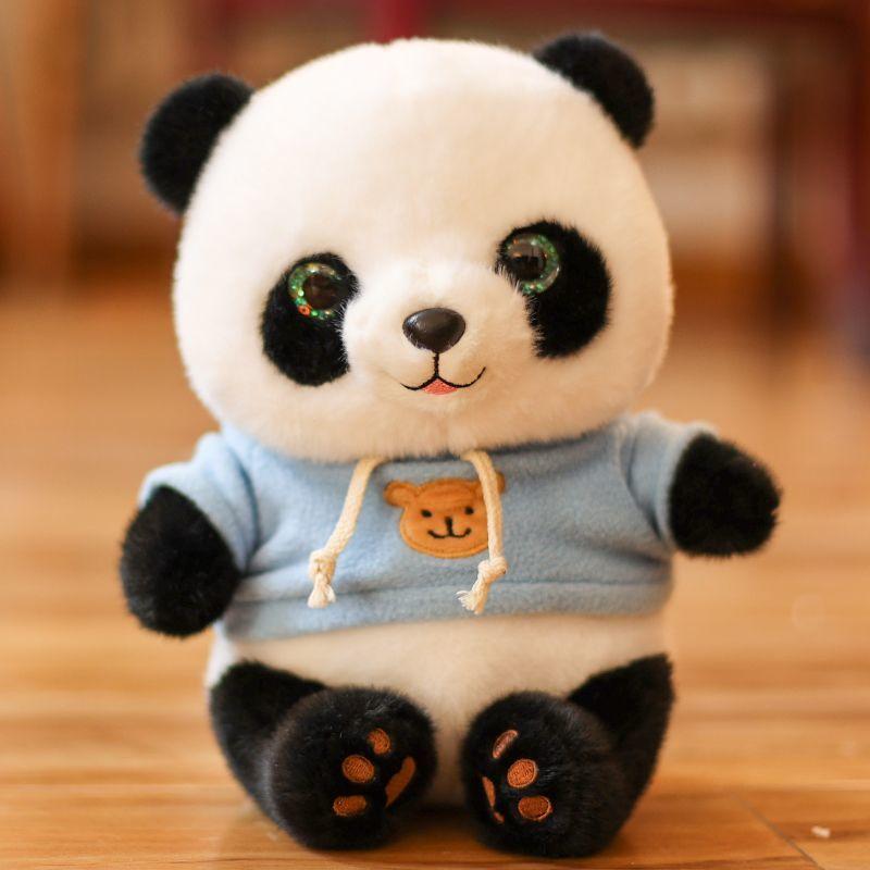 Mainan Mewah Panda Berpakaian Comel, Anak Patung Panda Gergasi Bunga Harta Karun Negara Simulasi, Sesuai untuk Tidur, Hadiah Hari Jadi Kanak-kanak, 2024 2