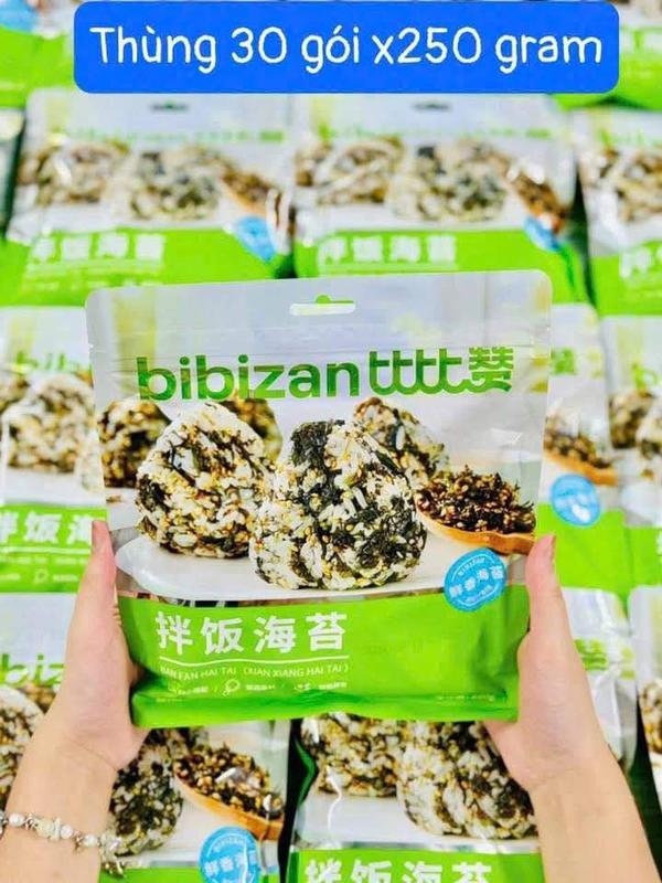 ( COMBO 2 TÚI ~ 500G) RONG BIỂN BIBIZAN TRỘN CƠM ĂN LIỀN SIÊU NGON ( 1 TÚI 250G) 0