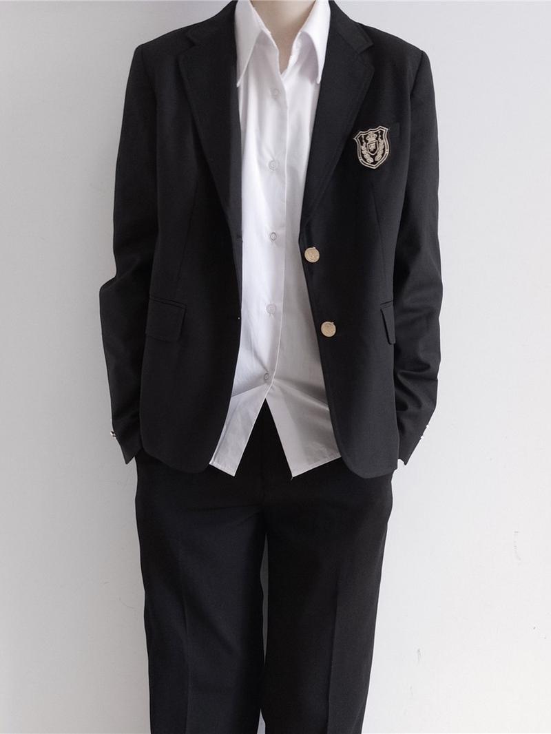 Product Introduction of Dk Uniform Set Casual Suit Men's Suits Pu Shuai College Student Small Suit Men and Women All-Matching Jk Business Attire Coat Menswear Overalls Lingerie Formal 1