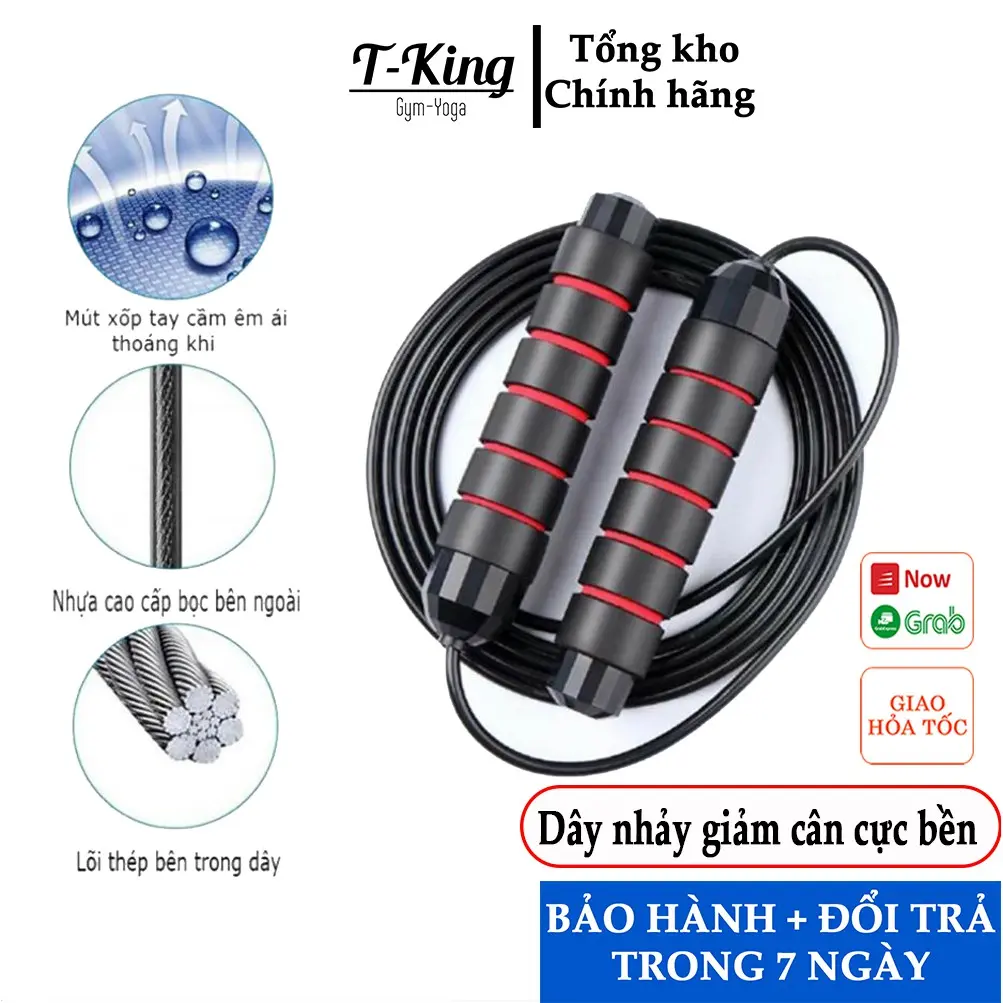 Dây Nhảy Tập Thể Dục - dây nhảy giảm cân - bền, nhẹ, dài 2,7m