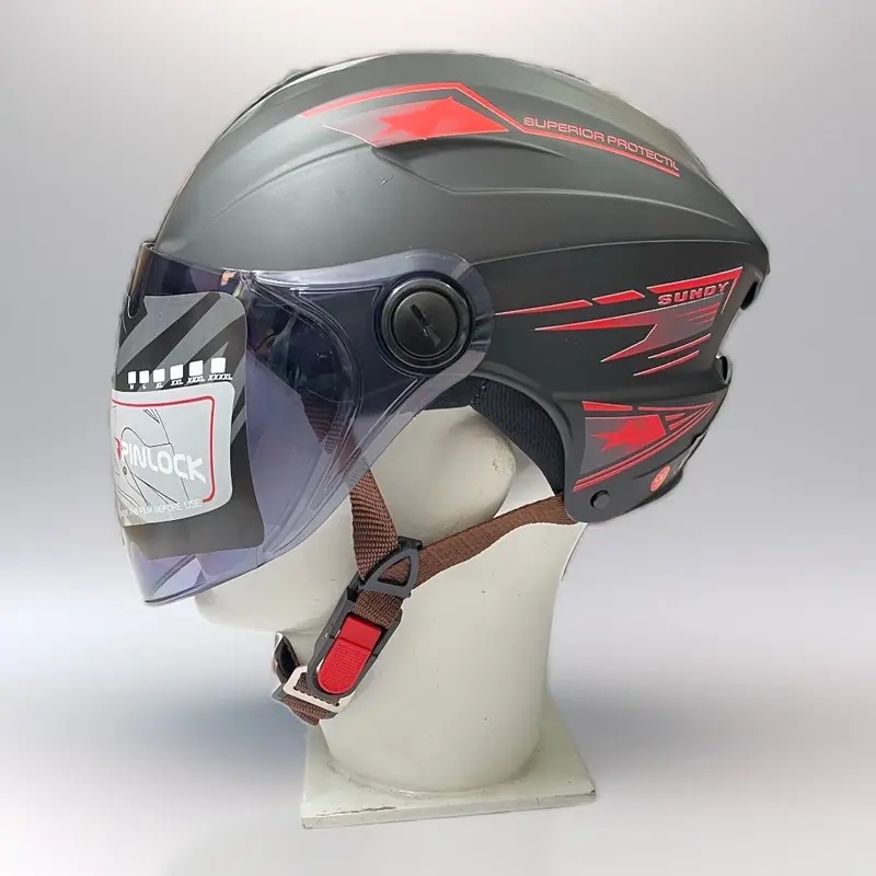 Mũ bảo hiểm nam Sundy A25KD kính dài kiểu thể thao - Helmet Phụ Kiện 3