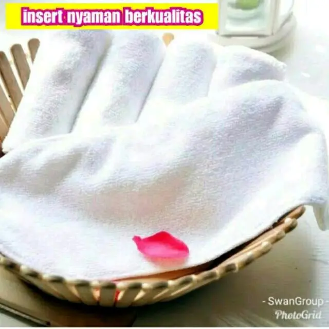 Clodi popok kain bayi + insert 3 Layer microfiber lembut berkualitas 2