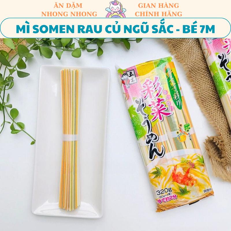 Mì Somen Rau Củ Ngũ Sắc Nhật Bản 320g - Giai đoạn 9m+ Food