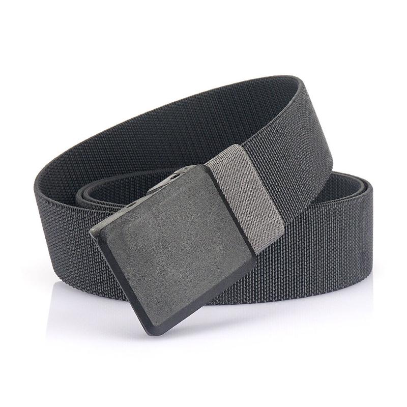 Product Introduction of Metalless Elastic Belt for Men and Women Premium Plastic Buckle Stretch Casual Belt 120cm Jeans Girdle Male 17