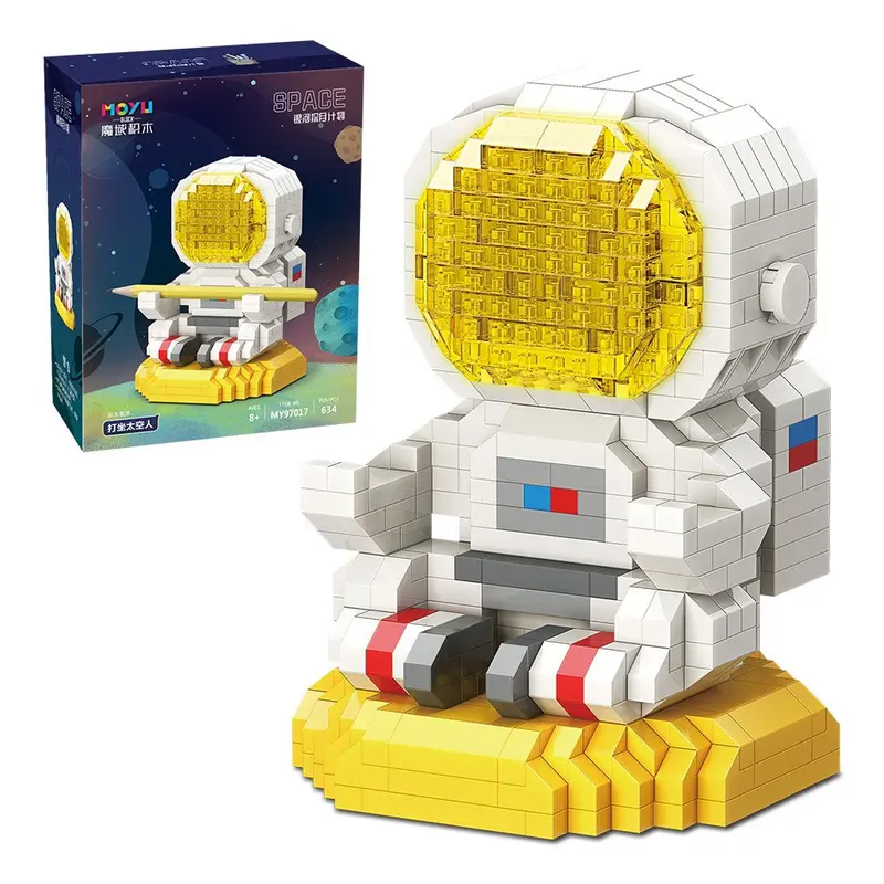 XẢ HÀNG Đồ chơi lắp ráp hộp đựng bút phát sáng Phi Hành Gia Starfish Astronaut 3
